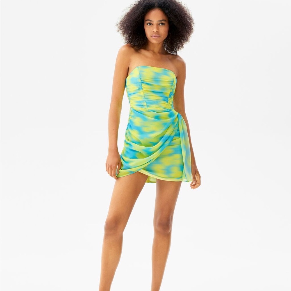 Off-the-shoulder mini dress